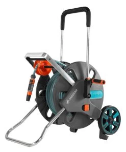 GARDENA - AquaRoll L CleverRoll L Easy Set Slangenwagen - Maximaal 50 Meter - Verstelbare Handgreep -Gardena Winkel 1001x1200