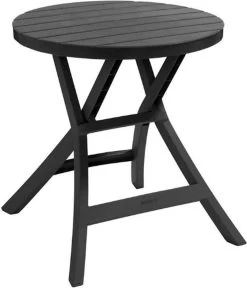 Allibert - Tuintafel - Oregon - Ø 70 Cm - Kunststof - Opklapbaar -Gardena Winkel 1030x1200 1