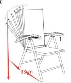 Tuinstoel Standenstoel Aluminium Antraciet 7 Standen Per 2 Stuks -Gardena Winkel 1038x1200