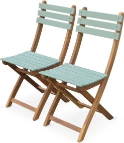 Alice's Garden Bistroset Barcelona - 2 Zitplaatsen - Acacia - Groengrijs -Gardena Winkel 1041x1200