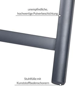 Casaria Tuinstoel Aluminium - 2 Stuks Inklapbaar - Antraciet -Gardena Winkel 1043x1200 1