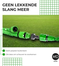Uitrekbare Tuinslang Tot 15 Meter Van MD-goods ® - Tuinsproeier - Tuin Besproeien - Waterslang - Sproeikop - Groen - Flexibel Elastisch -Gardena Winkel 1074x1200 2