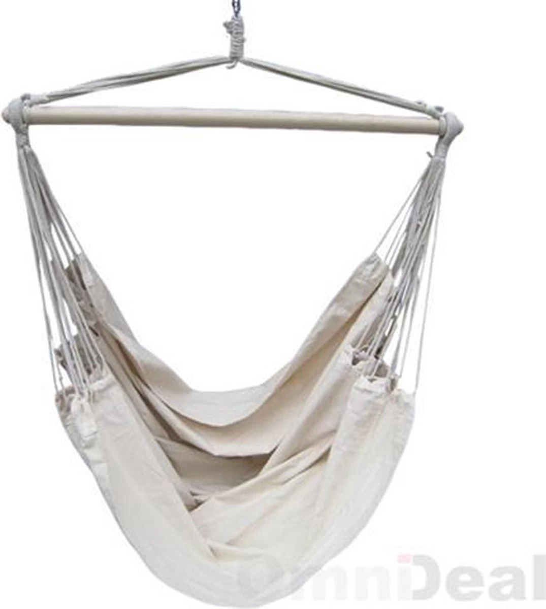 XXL 2 Persoons Hangstoel 185x130 - Zit Hangmat Met Spreidstok Tot 150 Kg - Binnen En Buiten 9 XXL 2 Persoons Hangstoel 185x130 - Zit Hangmat Met Spreidstok Tot 150 Kg - Binnen En Buiten - Afbeelding 9