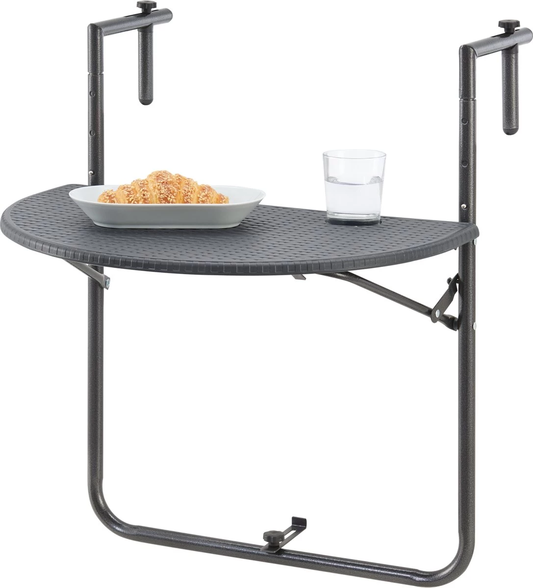 Balkontafel Cicala Inklapbaar 83,5x60x64 Cm Donkergrijs 1 Balkontafel Cicala Inklapbaar 83,5x60x64 Cm Donkergrijs