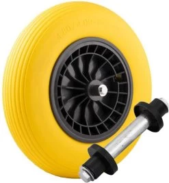 Merkloos Kruiwagenwiel Anti Lek - 4.80/4.00-8 - Massief PU Band - Lekvrij Wiel Met 130mm As - Kruiwagenband 4.80/400 Voor Kruiwagen -Gardena Winkel 1105x1200 4