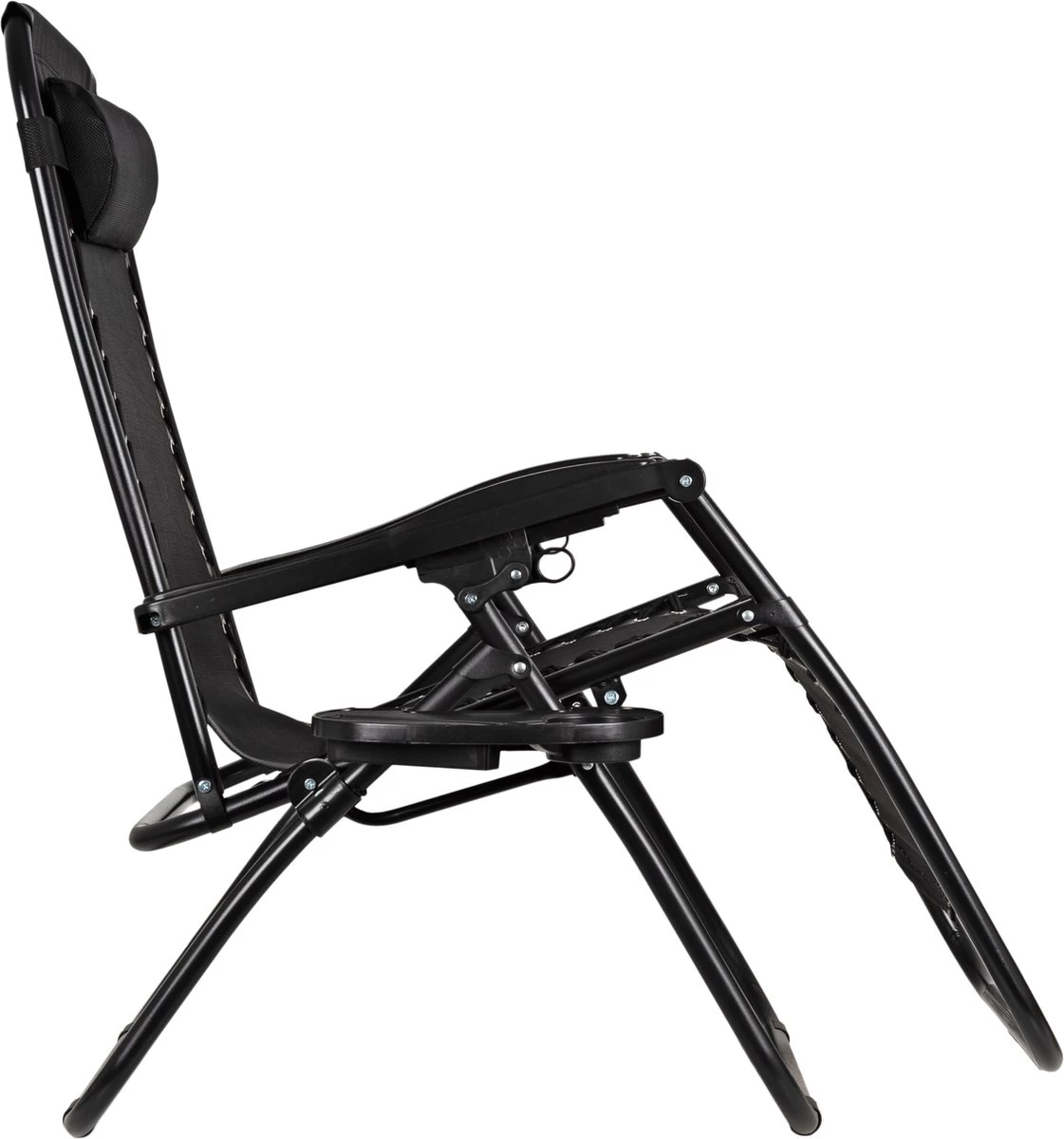 Luxe Ligstoel Met Hoofdsteun & Voetsteun - Verstelbare Rugleuning - Zonnebed Relaxstoel Voor Tuin/Terras/Strand/Balkon/Zwembad/Camping - Inklapbaar - Weerbestendig - Zwart 2 Luxe Ligstoel Met Hoofdsteun & Voetsteun - Verstelbare Rugleuning - Zonnebed Relaxstoel Voor Tuin/Terras/Strand/Balkon/Zwembad/Camping - Inklapbaar - Weerbestendig - Zwart - Afbeelding 2