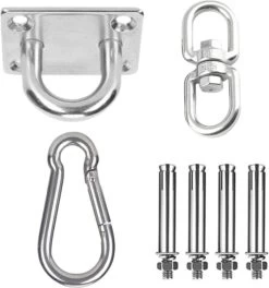 XYZ Goods - Luxe Plafondhaak - Hangmat Bevestigingsset - Schommelhaak - Ophangsysteem - Ophanghaak - Plafondbeugel - Bokszak - Schommelstoel - Hangstoel - RVS