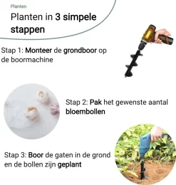 MaatWorkz - Grondboor - 25 CM - Boormachine - Bollenplanter - Moestuin - Palenboor - Boor - Tuin -Gardena Winkel 1138x1200 3