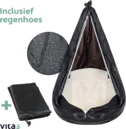 Vita5 Macramé Hangstoel - Voor Binnen En Buiten - Zonder Standaard - Incl. Kussen, Boekenvak En Beschermhoes - Tot 150kg - Beige 21 Vita5 Macramé Hangstoel - Voor Binnen En Buiten - Zonder Standaard - Incl. Kussen, Boekenvak En Beschermhoes - Tot 150kg - Beige -Gardena Winkel 1171x1200 1