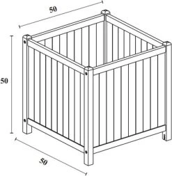 Houten Plantenbak Met Wieltjes 50x50 - Geolied Duurzaam FSC Acaciahout – Bloembak Buiten - Plantenbakken Buiten - Perfecthomeshop -Gardena Winkel 1173x1200 1