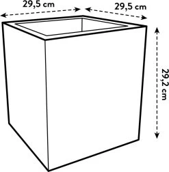 Elho Vivo Next Vierkant 30 - Plantenbak Voor Binnen & Buiten - Ø 29.5 X H 29.5 Cm - Zwart/Living Black 21 Elho Vivo Next Vierkant 30 - Plantenbak Voor Binnen & Buiten - Ø 29.5 X H 29.5 Cm - Zwart/Living Black -Gardena Winkel 1174x1200 4