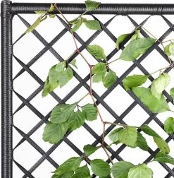 Casaria Polyrattan Plantenbak - Met Klimoprek - 3 Bakken Zwart -Gardena Winkel 1174x1200 5