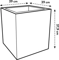 Elho Vivo Next Vierkant 40 - Plantenbak Voor Binnen & Buiten - Ø 39.0 X H 37.9 Cm - Zwart/Living Black 21 Elho Vivo Next Vierkant 40 - Plantenbak Voor Binnen & Buiten - Ø 39.0 X H 37.9 Cm - Zwart/Living Black -Gardena Winkel 1175x1200 1