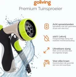 Goliving Tuinslang Flexibel - 30 Meter - Uitrekbare Tuinslang Sproeier - Tuinsproeier - Zwart - Acht Standen - Met Opbergtas 11 Goliving Tuinslang Flexibel - 30 Meter - Uitrekbare Tuinslang Sproeier - Tuinsproeier - Zwart - Acht Standen - Met Opbergtas -Gardena Winkel 1180x1200 5