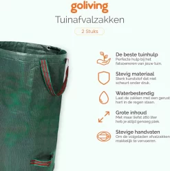 Goliving Tuinafvalzak - Set Van 2- Tuinafvalzakken Opvouwbaar - Tuinzak - Tuinafvalemmer - 2x 280 Liter - Groen 12 Goliving Tuinafvalzak - Set Van 2- Tuinafvalzakken Opvouwbaar - Tuinzak - Tuinafvalemmer - 2x 280 Liter - Groen -Gardena Winkel 1195x1200 5