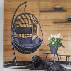 Hangstoel Sturdy Frame Zwart -Gardena Winkel 1199x1200 2