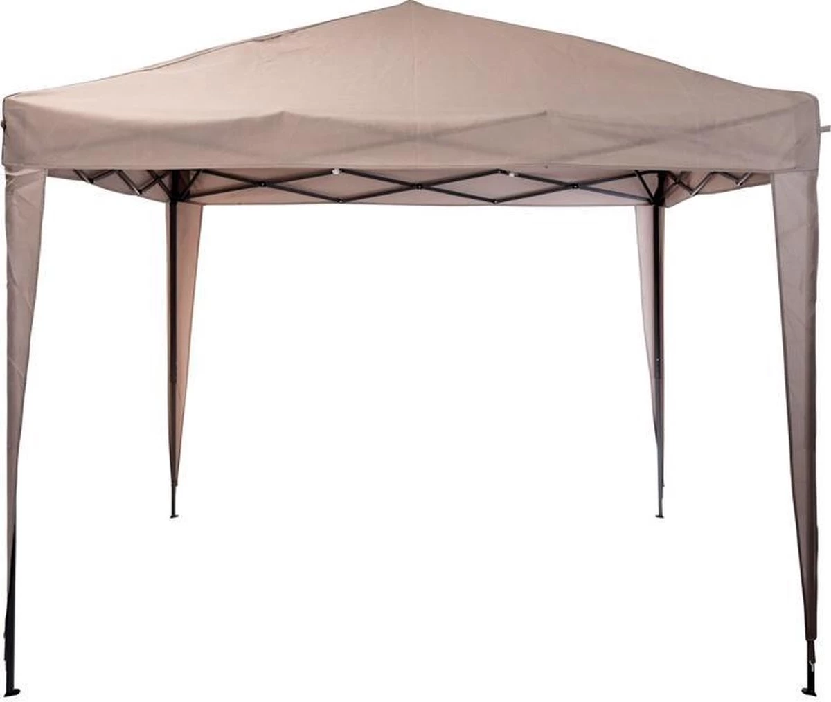Ambiance Easy-up Partytent - 3x3m - Opvouwbaar - Taupe 2 Ambiance Easy-up Partytent - 3x3m - Opvouwbaar - Taupe - Afbeelding 2