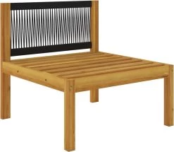 Decoways - 5-delige Loungeset Met Kussens Massief Acaciahout Crèmekleurig -Gardena Winkel 1200x1044