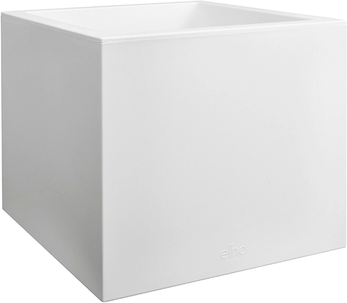 Elho Vivo Matt Finish Vierkant Wielen 40 - Grote Plantenbak Voor Binnen & Buiten - Gemaakt Van Gereycled Plastic - L 39 X W 39 X H 41 Cm - Wit 2 Elho Vivo Matt Finish Vierkant Wielen 40 - Grote Plantenbak Voor Binnen & Buiten - Gemaakt Van Gereycled Plastic - L 39 X W 39 X H 41 Cm - Wit - Afbeelding 2