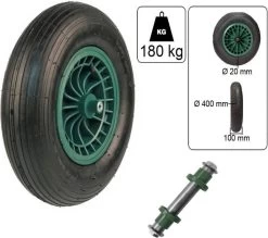 Kruiwagen Wiel 4.00 - 8 Luchtband Lijnprofiel - Asdiameter 20mm -Gardena Winkel 1200x1062 2