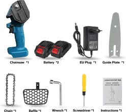 Merkloos Mini Accu Kettingzaag - 4 Inch Elektrische Boomzaag - Handkettingzaag - Met 2 Accu En 1 Oplader - Voor Tuinboom Ranch Bomen Snijden Hout- Blauw 29 Merkloos Mini Accu Kettingzaag - 4 Inch Elektrische Boomzaag - Handkettingzaag - Met 2 Accu En 1 Oplader - Voor Tuinboom Ranch Bomen Snijden Hout- Blauw -Gardena Winkel 1200x1062 4