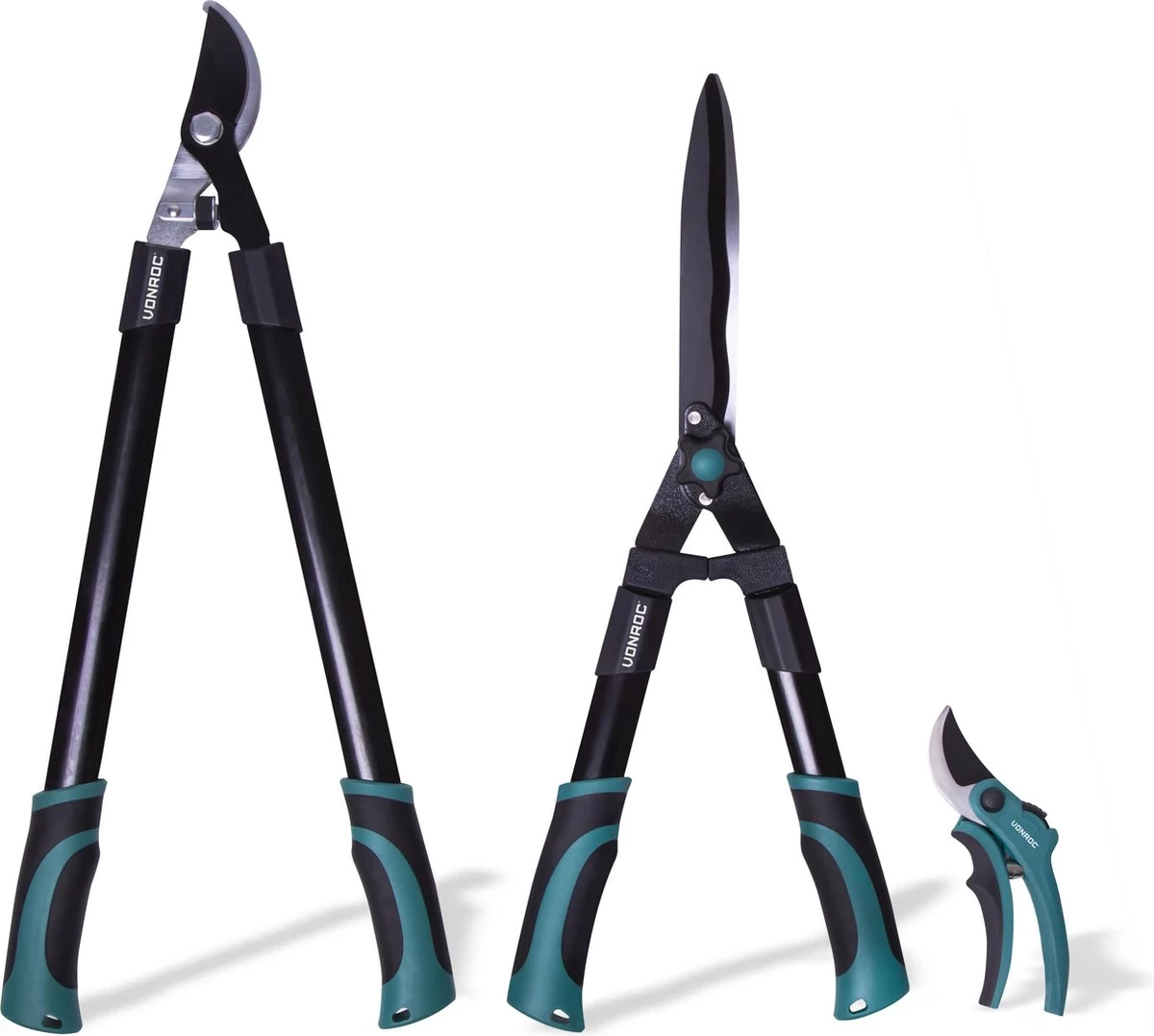 VONROC Snoeischaren Set / Snoeiset - 3-delig - Takkenschaar, Heggenschaar En Snoeischaar 1 VONROC Snoeischaren Set / Snoeiset - 3-delig - Takkenschaar, Heggenschaar En Snoeischaar