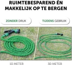 Merkloos Tuinslang - Tuinslag Flexibel - Tuinslag Flexibel 15M -15 Meter - Tuinslangen - Uitrekbaar - Met Koppelstuk - 7 In 1 Sproeikop -Gardena Winkel 1200x1082 1