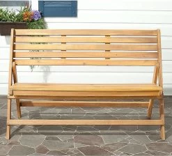 Opklapbare Bank - Houten Bankje - Houten Bankje Buiten - Houten Bankje Tuin - Tuinbank - Tuinmeubelen - Tuinbank Hout - Balkon Bankje -Gardena Winkel 1200x1089 1