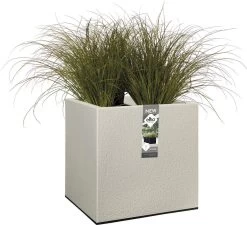 Elho Vivo Structure Finish Vierkant 40 - Plantenbak Voor Binnen & Buiten - Ø 39 X H 41 - Grijs/Warm Grijs 18 Elho Vivo Structure Finish Vierkant 40 - Plantenbak Voor Binnen & Buiten - Ø 39 X H 41 - Grijs/Warm Grijs -Gardena Winkel 1200x1095 4