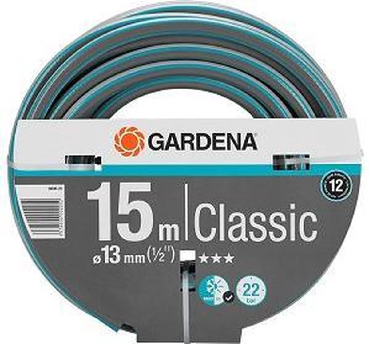 GARDENA Classic Tuinslang 1/2-13mm - 15 Meter 4 GARDENA Classic Tuinslang 1/2-13mm - 15 Meter - Afbeelding 4