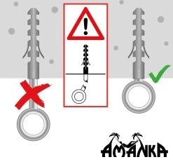 Metalen Ophangset Tot 160kg - Massieve Bevestiging Set Voor Hangstoel Hangmat - Plafond Wand Montage -Gardena Winkel 1200x1123