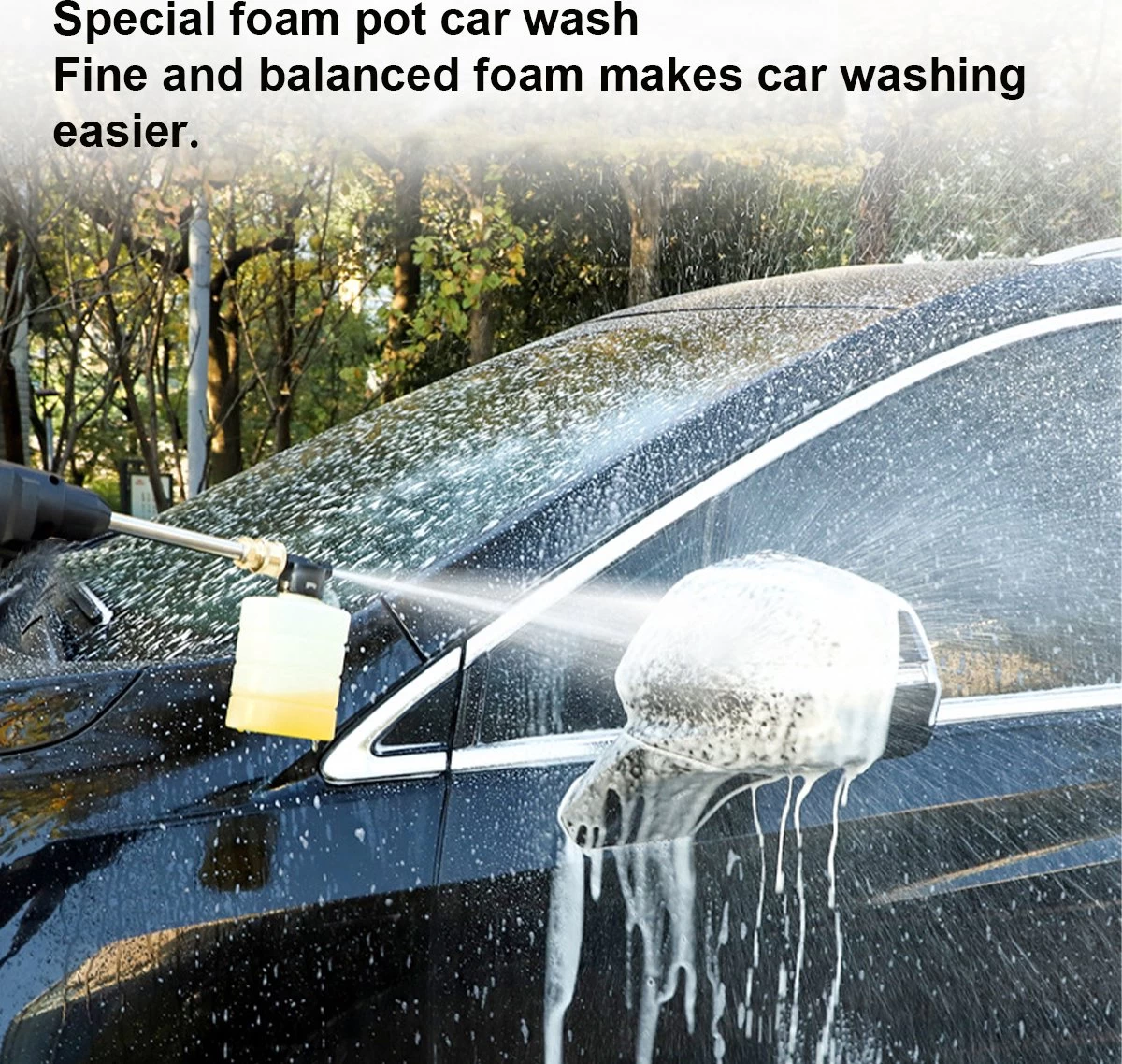 Merkloos Drillpro Elektrische Accu - Hogedrukreiniger - 30Bar - Multifunctioneel Mondstuk - Draagbaar Oplaadbaar Snoerloos - Zwart 2 Merkloos Drillpro Elektrische Accu - Hogedrukreiniger - 30Bar - Multifunctioneel Mondstuk - Draagbaar Oplaadbaar Snoerloos - Zwart - Afbeelding 2