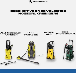 Techweise - Rioolslang Voor O.a. Kärcher - 15M - Met Roterende En Voorwaartse Kop -Gardena Winkel 1200x1146 11