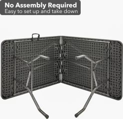 MaxxGarden Vouwtafel - Zwart - Rotanlook - 180x75x74 Cm -Gardena Winkel 1200x1156 2