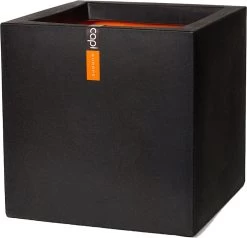 Capi Europe - Bloempot Vierkant Smooth NL - 40x40x40 - Zwart - Voor Binnen En Buiten - KBL903 -Gardena Winkel 1200x1157 7