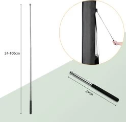 Kingsleeve Parasolhoes Tot Ø 330cm - Weerbestendig Robuust - Grijs -Gardena Winkel 1200x1163