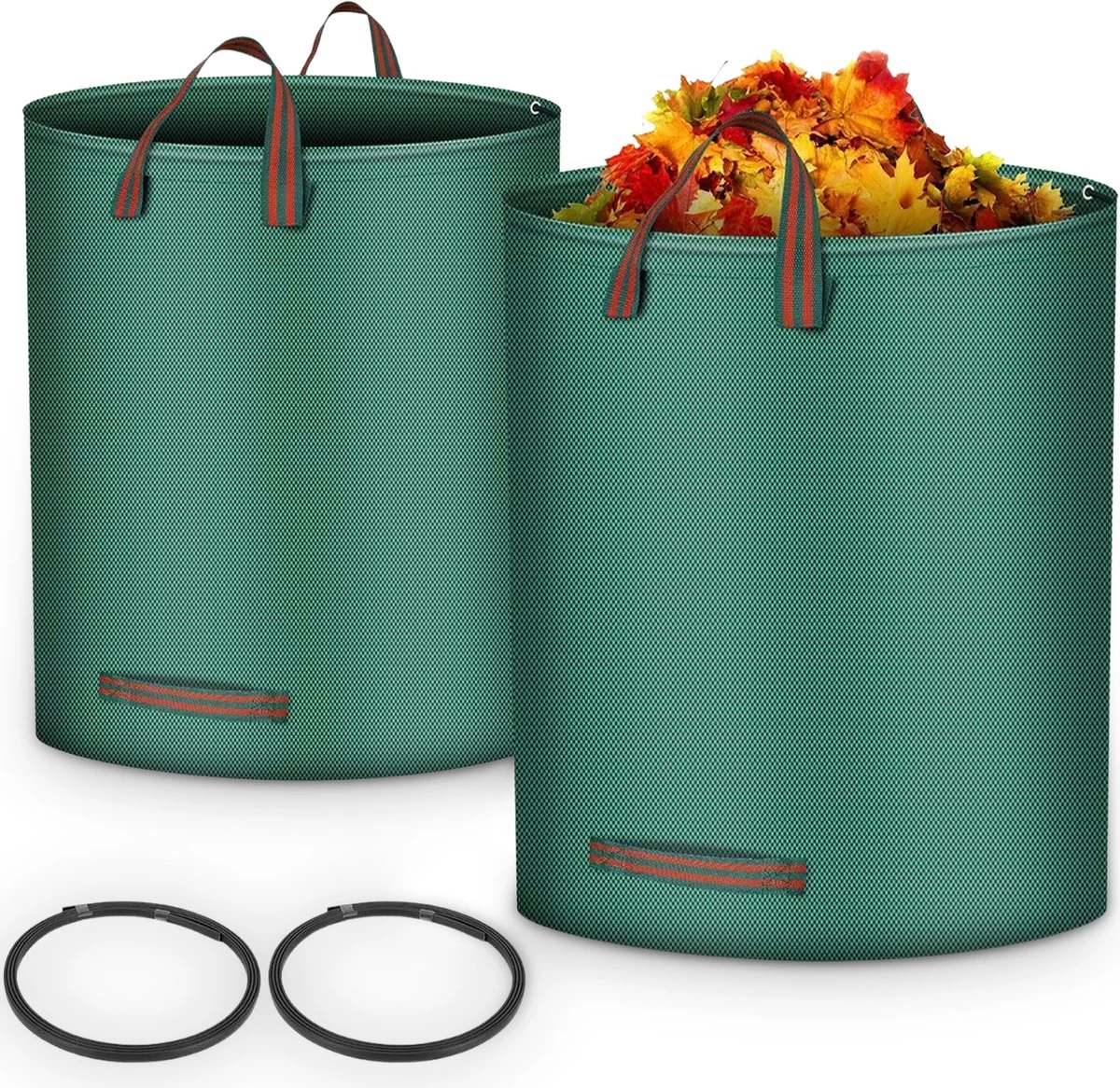 Goliving Tuinafvalzak - Set Van 2- Tuinafvalzakken Opvouwbaar - Tuinzak - Tuinafvalemmer - 2x 280 Liter - Groen 1 Goliving Tuinafvalzak - Set Van 2- Tuinafvalzakken Opvouwbaar - Tuinzak - Tuinafvalemmer - 2x 280 Liter - Groen