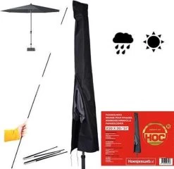 Parasolhoes - Hoes Ronde Stokparasol T/m ø 4m - Hoes Vierkante Stokparasol 3mx3m - Zware Dikke Kwaliteit -Gardena Winkel 1200x1167 2