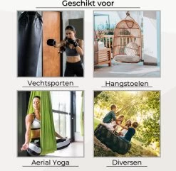 LFSY - Ophangsysteem - Universele Plafondhaak - Hangstoelen Binnen & Buiten - Ophanghaak – Bokszakken - Verandastoel - Zware Veer - RVS – 450kg – M8 -Gardena Winkel 1200x1172 1