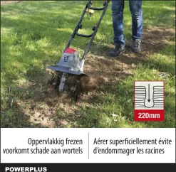 Powerplus POWEG7010 Tuinfrees - 1050W - Werkbreedte 320mm - Werkdiepte Max. 220mm - Incl. 4 Messen -Gardena Winkel 1200x1178 8