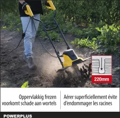 Powerplus POWXG72010 Tuinfrees - 1500W - Werkbreedte 450mm - Werkdiepte Max. 220mm - Incl. 6 Messen En Wielen -Gardena Winkel 1200x1179 7