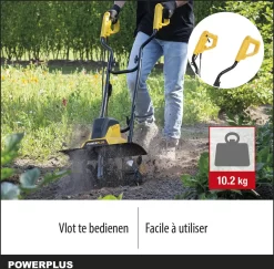 Powerplus POWXG72010 Tuinfrees - 1500W - Werkbreedte 450mm - Werkdiepte Max. 220mm - Incl. 6 Messen En Wielen -Gardena Winkel 1200x1179 8