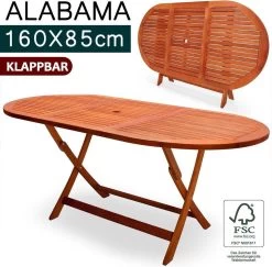 Merkloos Tuintafel Acaciahout - 160x85x75cm - FSC-gecertificeerd -Gardena Winkel 1200x1180 3