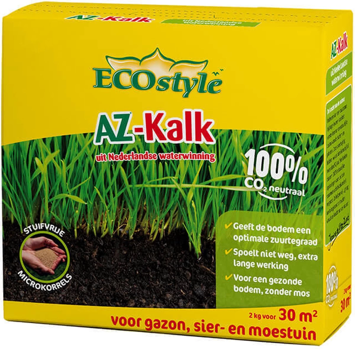 ECOstyle AZ Kalk Micro Korrel – Voor Gazon, Sier- En Moestuin - Corrigeert Zuurgraad Direct En Langdurig - Werkt Tegen Mos - CO2-Neutraal – 70 M² - 5 KG 7 ECOstyle AZ Kalk Micro Korrel – Voor Gazon, Sier- En Moestuin - Corrigeert Zuurgraad Direct En Langdurig - Werkt Tegen Mos - CO2-Neutraal – 70 M² - 5 KG - Afbeelding 7