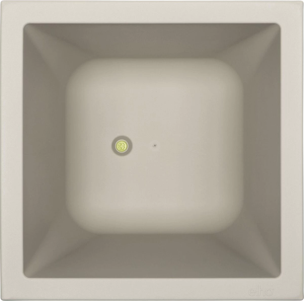 Elho Vivo Structure Finish Vierkant 40 - Plantenbak Voor Binnen & Buiten - Ø 39 X H 41 - Grijs/Warm Grijs 3 Elho Vivo Structure Finish Vierkant 40 - Plantenbak Voor Binnen & Buiten - Ø 39 X H 41 - Grijs/Warm Grijs - Afbeelding 3