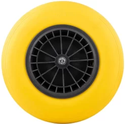 GARDENGEAR Kruiwagenwiel 4.00-8 Pu Plastic Geel -Gardena Winkel 1200x1189 5