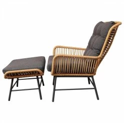 BUITEN Living Dex Wicker Loungestoel Tuin Incl. Wicker Voetenbank | Wicker + Aluminium | Bamboe Antraciet 17 BUITEN Living Dex Wicker Loungestoel Tuin Incl. Wicker Voetenbank | Wicker + Aluminium | Bamboe Antraciet -Gardena Winkel 1200x1190
