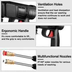 Merkloos Drillpro Elektrische Accu - Hogedrukreiniger - 30Bar - Multifunctioneel Mondstuk - Draagbaar Oplaadbaar Snoerloos - Zwart 14 Merkloos Drillpro Elektrische Accu - Hogedrukreiniger - 30Bar - Multifunctioneel Mondstuk - Draagbaar Oplaadbaar Snoerloos - Zwart -Gardena Winkel 1200x1191 10