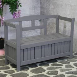 SenS-Line - Tuinbank - Pinokkio Houten Bankje - 113 X 40 X 75 Cm - Grijs -Gardena Winkel 1200x1199 3