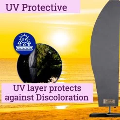 Parasolhoes Voor Zweefparasol–Waterdicht-met Rits En Stok-Superieure Kwaliteit-280cm X 81cm -Gardena Winkel 1200x1200 103